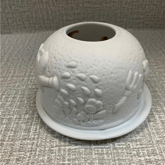 Vintage Dome Fairy Light Lithophane Porcelain Hand Painted - Picture 7 of 12